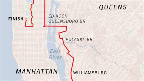 NYC Marathon Course Map and Route - The New York Times