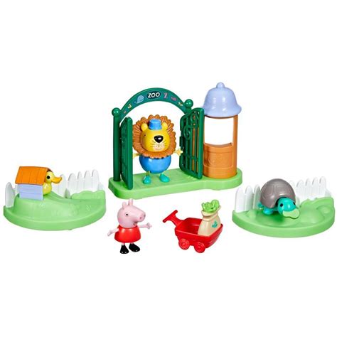 Peppa Pig Toys Peppa's Day at the Zoo Preschool Playset, 2 Figures and ...