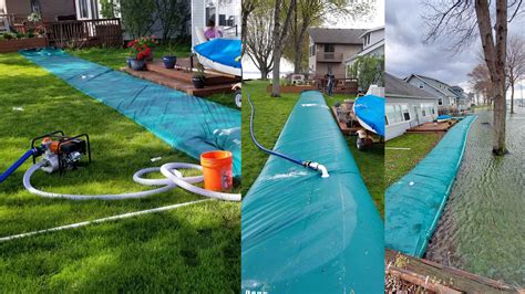Water Filled Flood Barriers for Home - Detroit Tarp