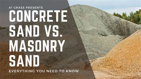 Concrete Sand vs Masonry Sand: Which Sand is Right for Your ...