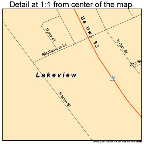 Lakeview Ohio Street Map 3941608