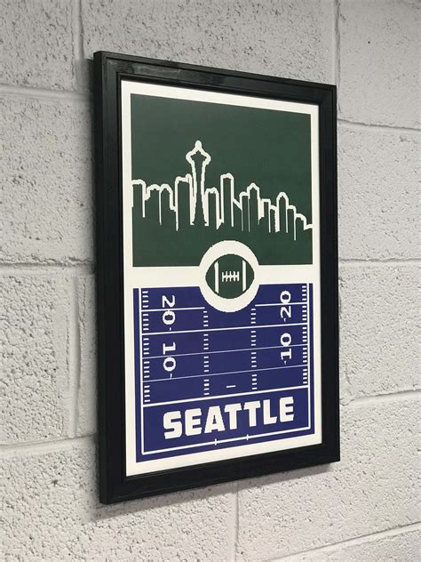 Limited Edition Seattle Seahawks Poster Art - Retro Print 13x19 ...