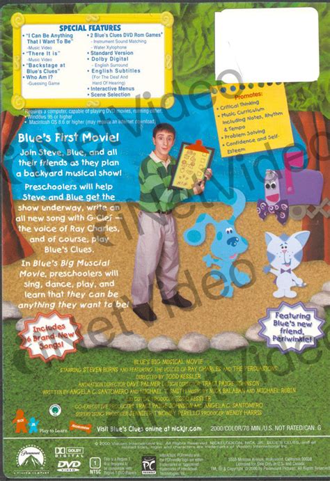 Blue s Clues - Blue s Big Musical Movie on DVD Movie