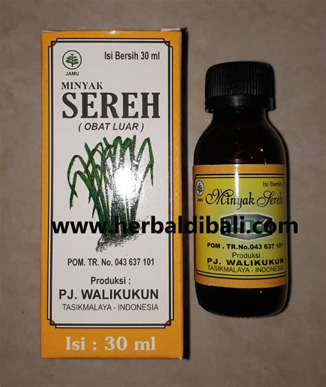 Jual Minyak Sereh di Denpasar Bali (30ml) – Jual produk Herbal di ...