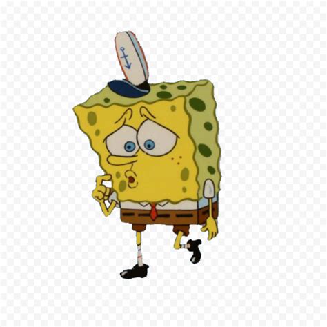 HD Spongebob Walking Thinking Character Transparent PNG | Citypng