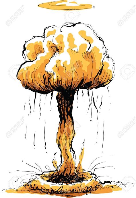 A Large Explosion Results In A Mushroom Cloud. Royalty Free Cliparts, Vectors, And Stock ...