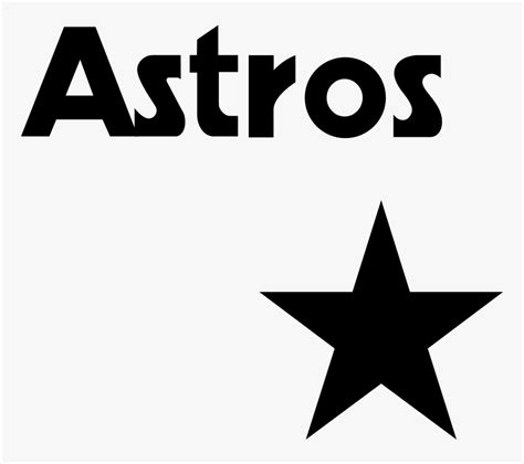 Houston Astros Logo Black - Houston Astros Logo Vector, HD Png Download ...