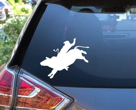 bull rider bucking bull decal sticker | Custom Sticker Shop