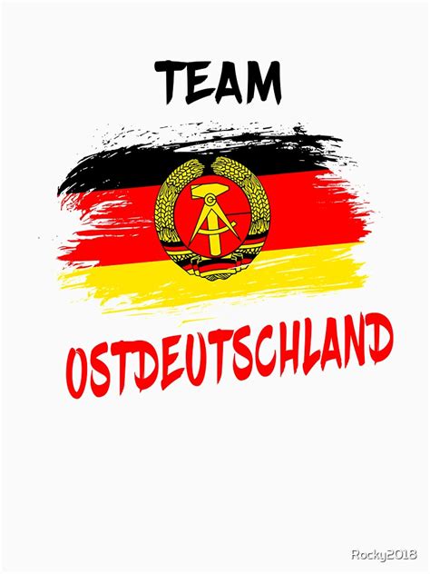 "Team East Germany Gift DDR East Ossi" T-shirt for Sale by Rocky2018 | Redbubble | german t ...