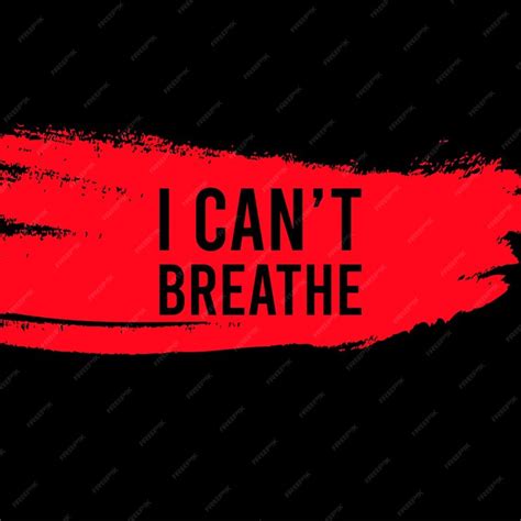 Premium Vector | I can't breathe protest banner about human right of black people in us america ...