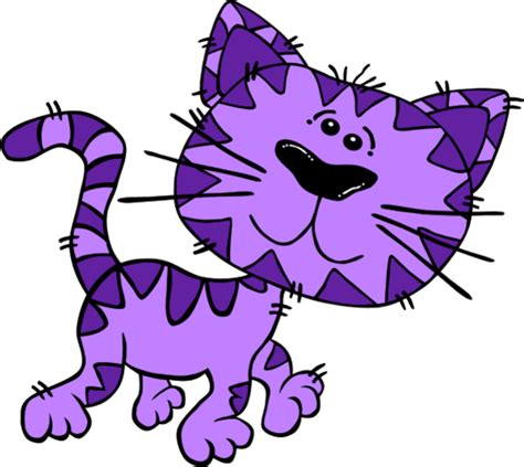 purple cat clip art - Clip Art Library