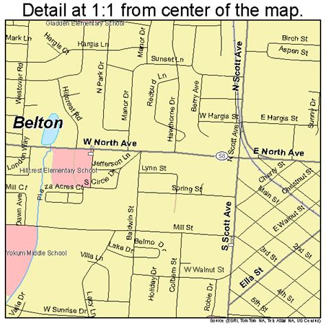 Belton Missouri Street Map 2904384