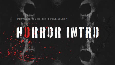 Horror Intro, After Effects Project Files | VideoHive