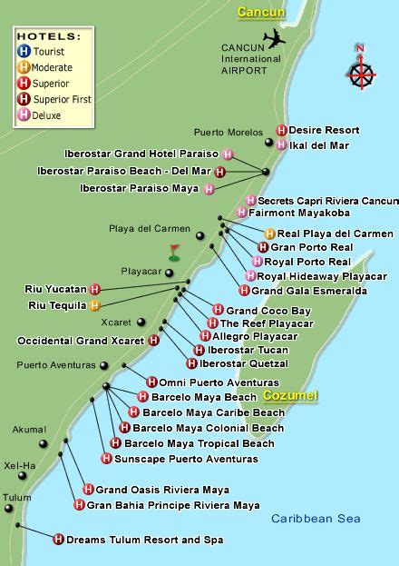 Mexico Map Of Resorts ~ AFP CV