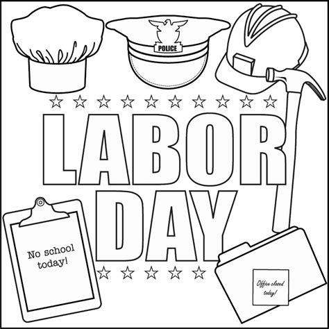 Labor Day Coloring Pages