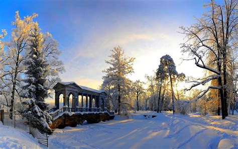 Winter Gazebo Wallpapers - Wallpaper Cave