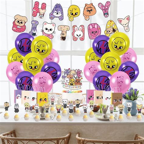 Buy STRAY KIDS Birthday Party Supplies,STRAY KIDS Birthday Decorations Gift Set - STRAY KIDS ...