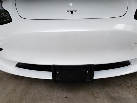 Tesla Model Y No-Hole Front License Plate Installation Kit, 2020-2023