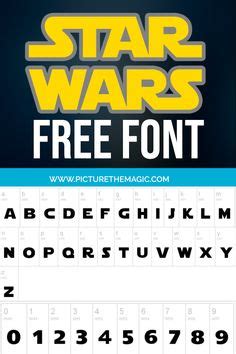Baixe um incrível Molde de Letras do filme Star Wars em 2 tamanhos diferentes! | Star wars ...