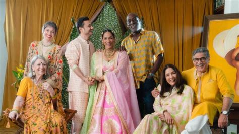 Neena Gupta, husband Vivek, ex Vivian come together to bless Masaba on wedding | Bollywood ...