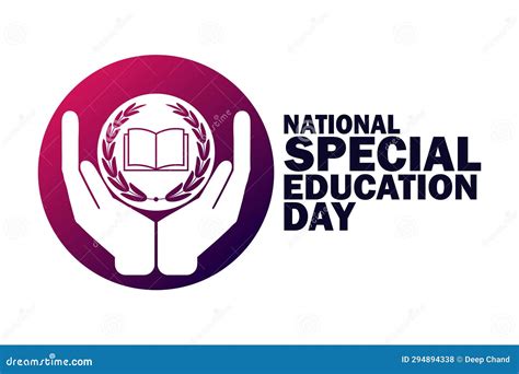 National Special Education Day Stock Illustration - Illustration of typography, student: 294894338