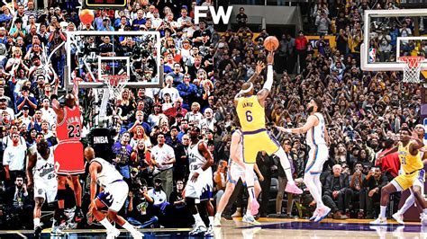 The Picture Of Michael Jordan's Clutch Shot vs. LeBron James' Record-Breaking Fadeaway Shows The ...