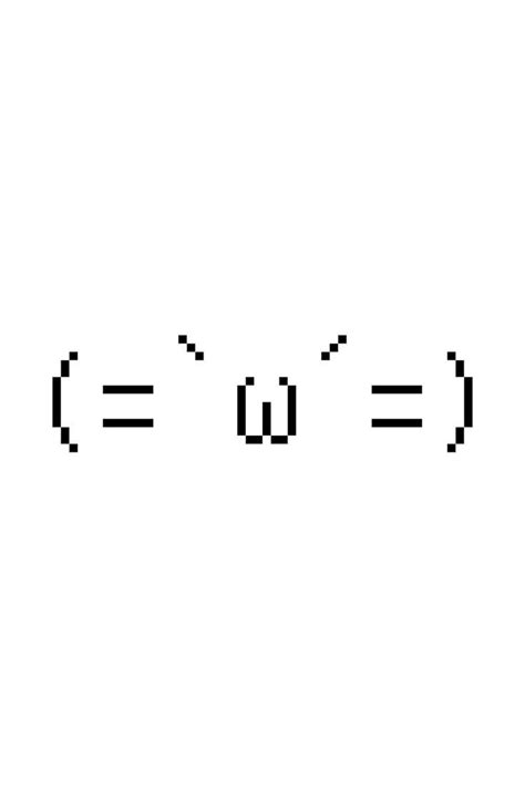 (=`ω´=) cat face kaomoji | Cute text symbols, Cat emoticon, Emoji texts