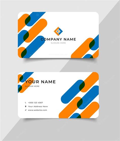 Premium Vector | Business name card design