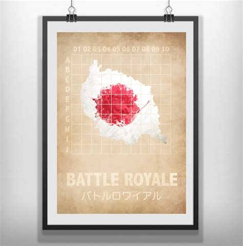 Battle Royale Minimal Movie Poster Minimalist - Etsy