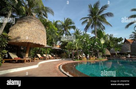 Thailand - Circa swimming pool at a luxury hotel resort in Thailand ...