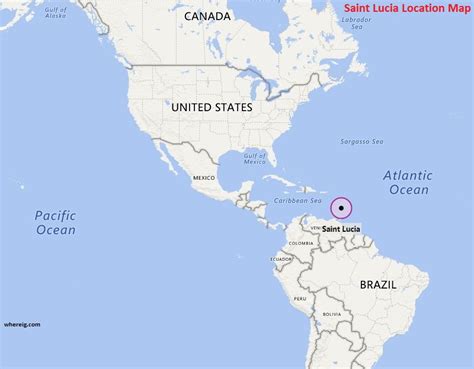 St Lucia On World Map - Maping Resources