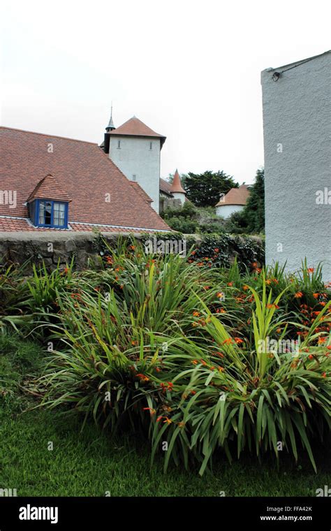 Caldey Island Monastery Stock Photo - Alamy