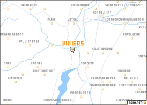 Viviers (France) map - nona.net