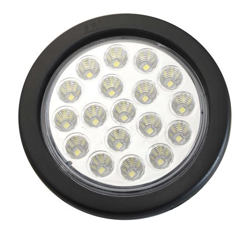 4 inch round led stop turn tail lights with rubber grommets for truck trailer tractor - Buy 4 ...