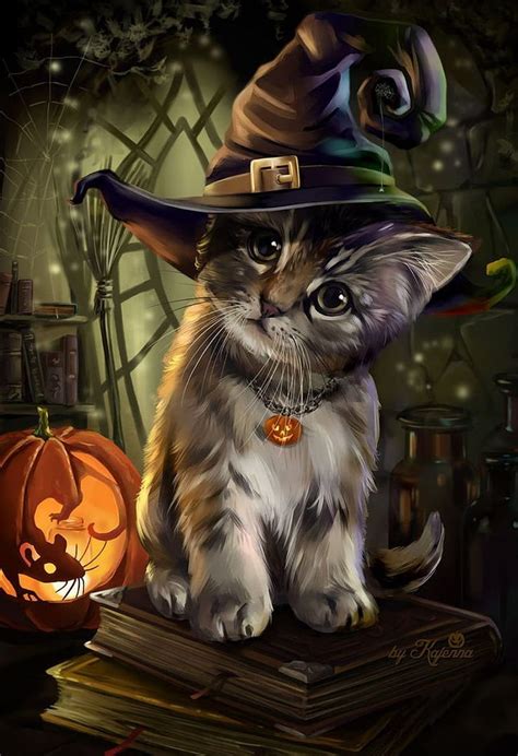 Gatito negro de halloween, hazi kedvenc, osz, cica, gyertya, tok, fekete cica, Fondo de pantalla ...