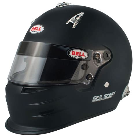 Bell GP3 Sport FIA Approved Racing Race Car Crash Helmet Lid - Matte Black | eBay