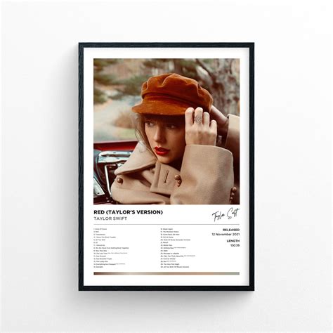 Taylor Swift - Red (Taylor's Version) Poster Print - Framed Options Av ...