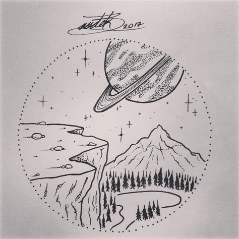 68 Likes, 5 Comments - RØDEK BEAS (@the_rodek) on Instagram: “Cosmic landscape #tattoo # ...