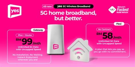 Yes 5G presents two new affordable 5G wireless broadband plans – Gateway and Flexi with uncapped ...