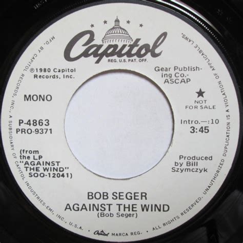 Bob Seger* - Against The Wind (1980, Vinyl) | Discogs