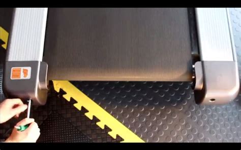 Treadmill Running Belt Tracking Adjustment - Belt To One Side