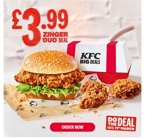 KFC ZINGER DUO DEAL - Zinger Burger & 2 Hot Wings | hotukdeals