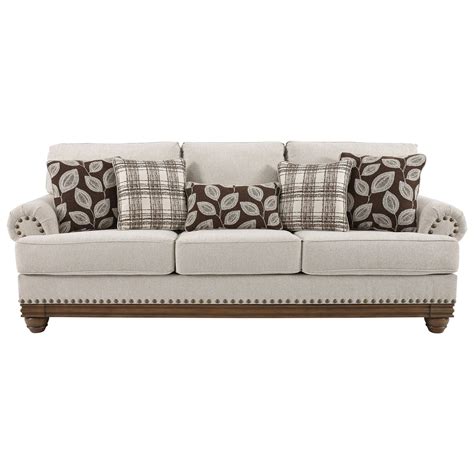 Signature Design by Ashley Harleson ASHL-1510438 Transitional Sofa with Nailhead Trim ...