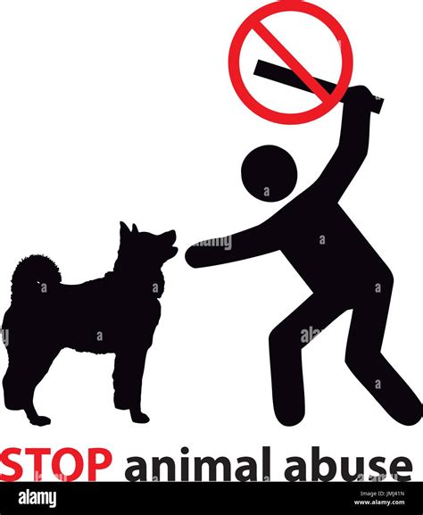 Stop animal abuse Stock Vector Image & Art - Alamy