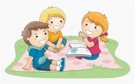 Play - Kids Telling Story Clipart, HD Png Download - kindpng