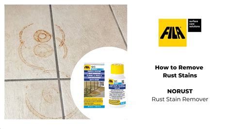 Remove rust stains from tile and stone: how to do it - YouTube