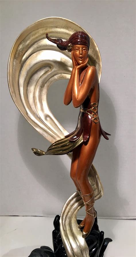 Original Erte Bronze "Stranded" Limited Edition Art Deco Style ...