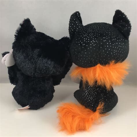 SET of 2 Ty Beanie Boos - DRIZELLA Bat & MORTICIA Cat (6 Inch ...