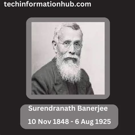 Biography Freedom Fighter Surendranath Banerjee - Information hub