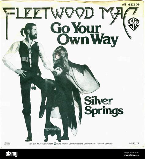 Vintage single record cover - 1977 - Fleetwood Mac - Go Your Own Way 02 Stock Photo - Alamy